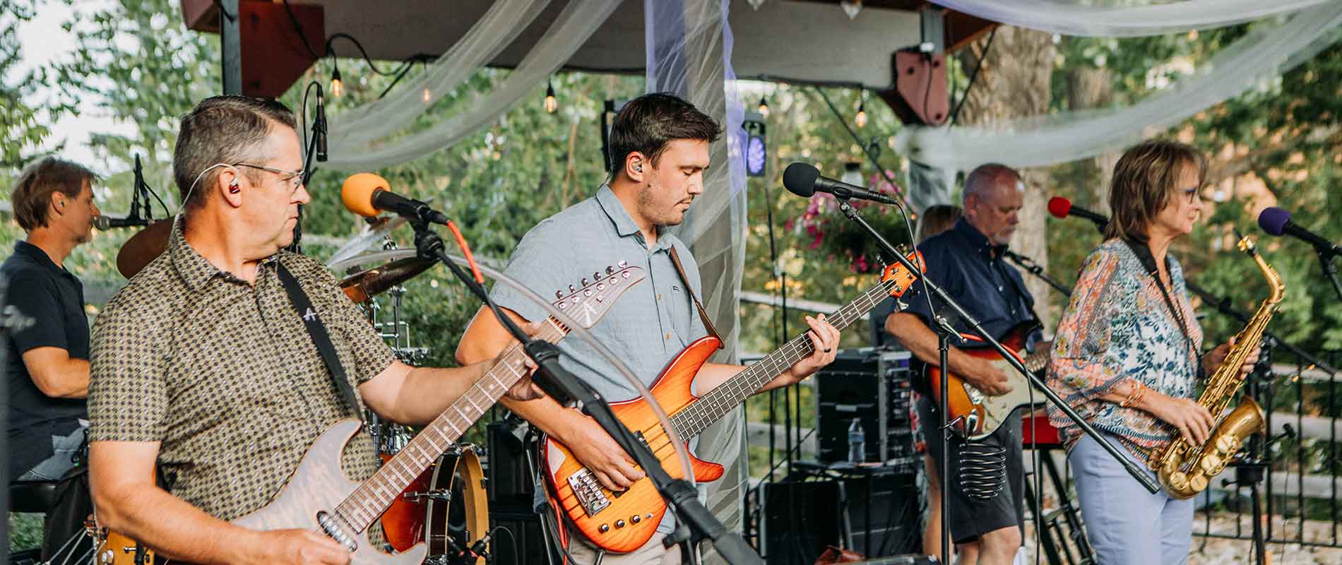 Band Playing In Pavilion