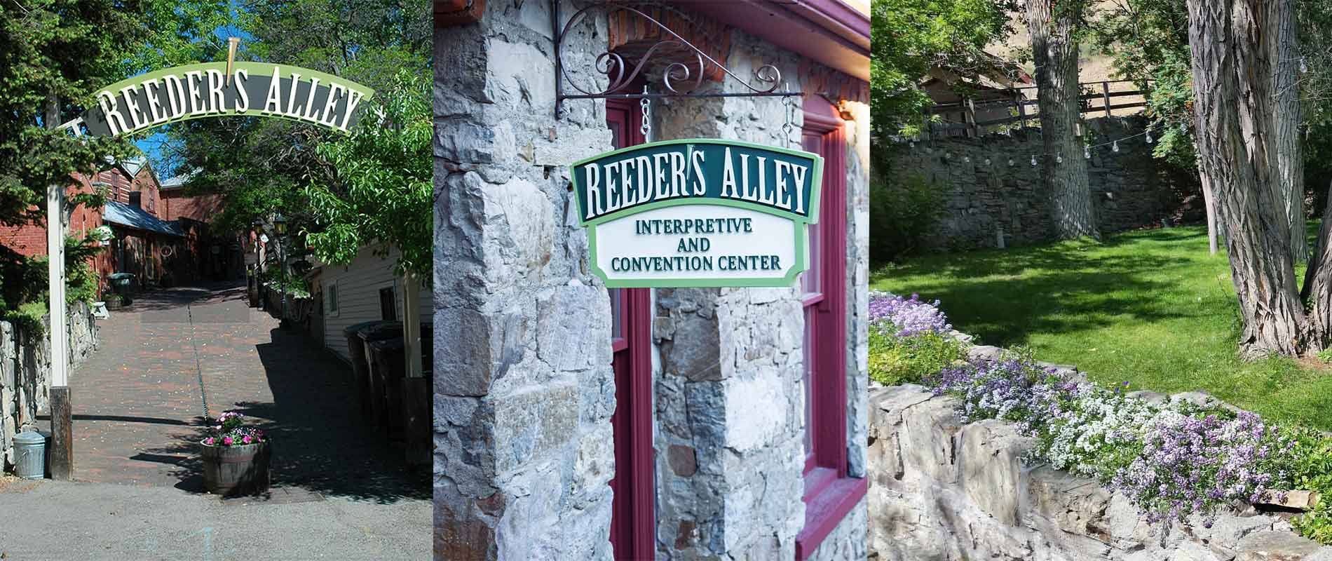 Historic Reeder's Alley in the Winter. Helena, Montana.